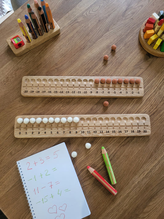 Wooden Number Line Board -  Positive and Negative