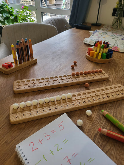 Montessory Wooden Number Line Board -  Positive and Negative