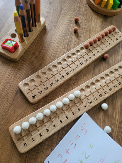 Montessory Wooden Number Line Board -  Positive and Negative
