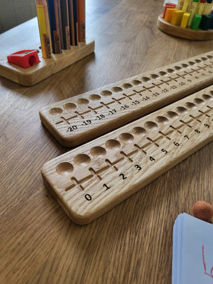 Montessory Wooden Number Line Board -  Positive and Negative