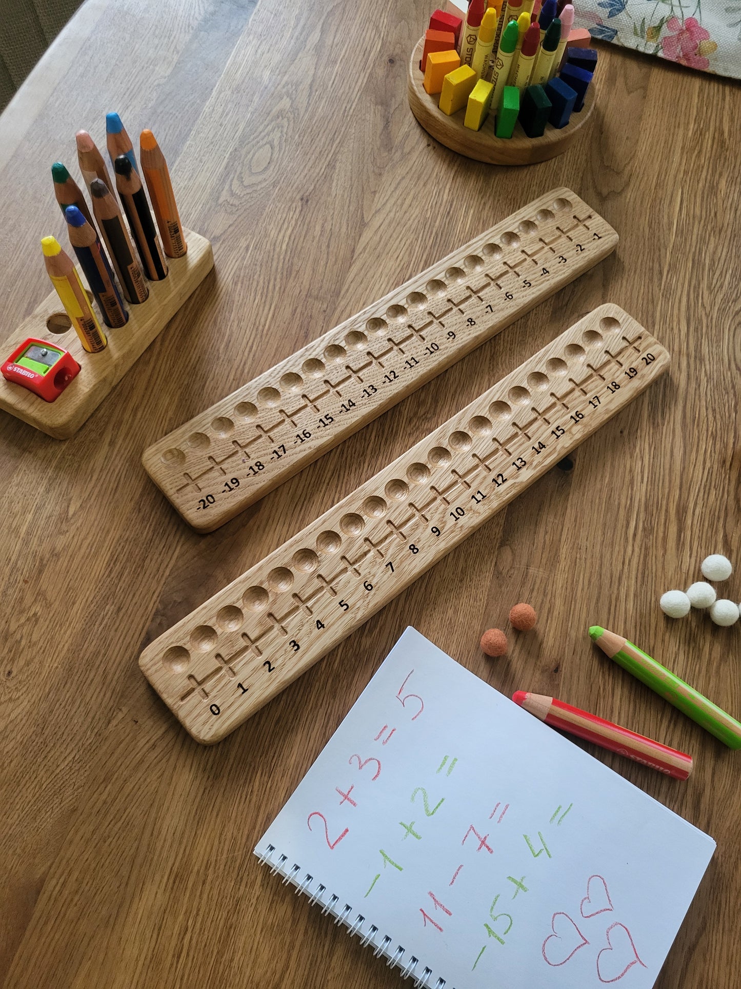 Montessory Wooden Number Line Board -  Positive and Negative