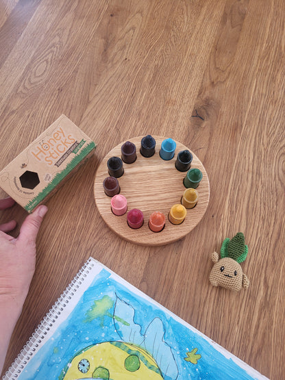 Range-crayons pour 12 bâtonnets de cire d'abeille Honey Sticks CRAYONS NON INCLUS