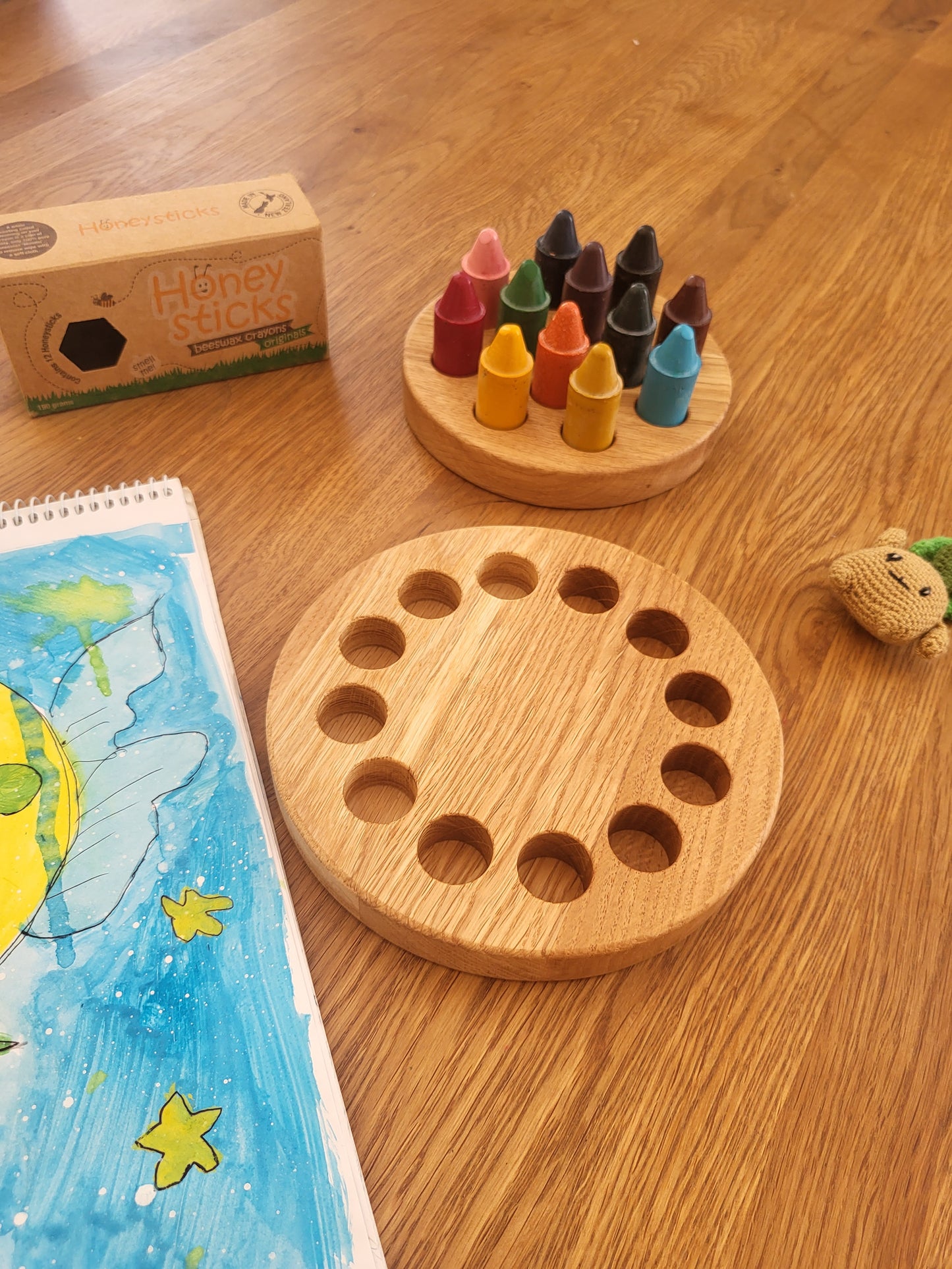 Range-crayons pour 12 bâtonnets de cire d'abeille Honey Sticks CRAYONS NON INCLUS