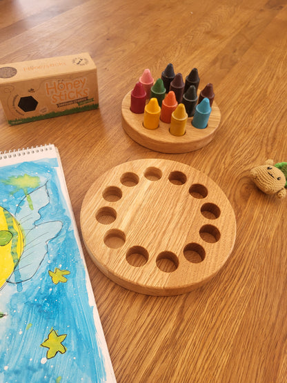 Range-crayons pour 12 bâtonnets de cire d'abeille Honey Sticks CRAYONS NON INCLUS