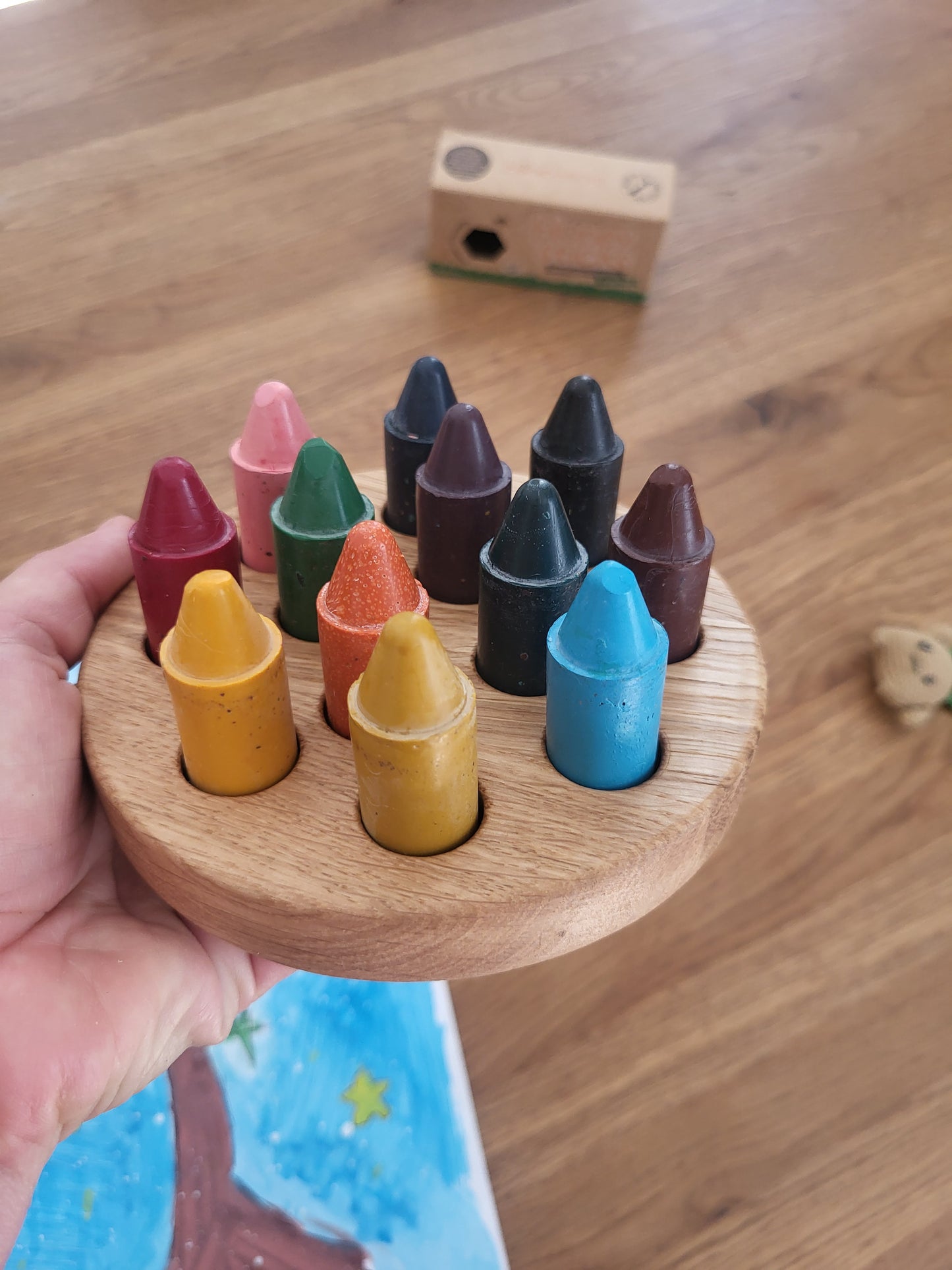 Range-crayons pour 12 bâtonnets de cire d'abeille Honey Sticks CRAYONS NON INCLUS