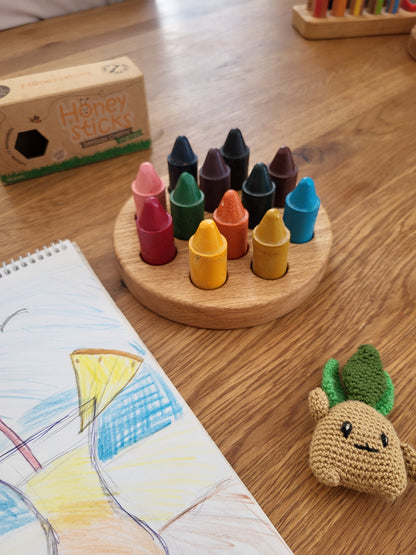 Range-crayons pour 12 bâtonnets de cire d'abeille Honey Sticks CRAYONS NON INCLUS