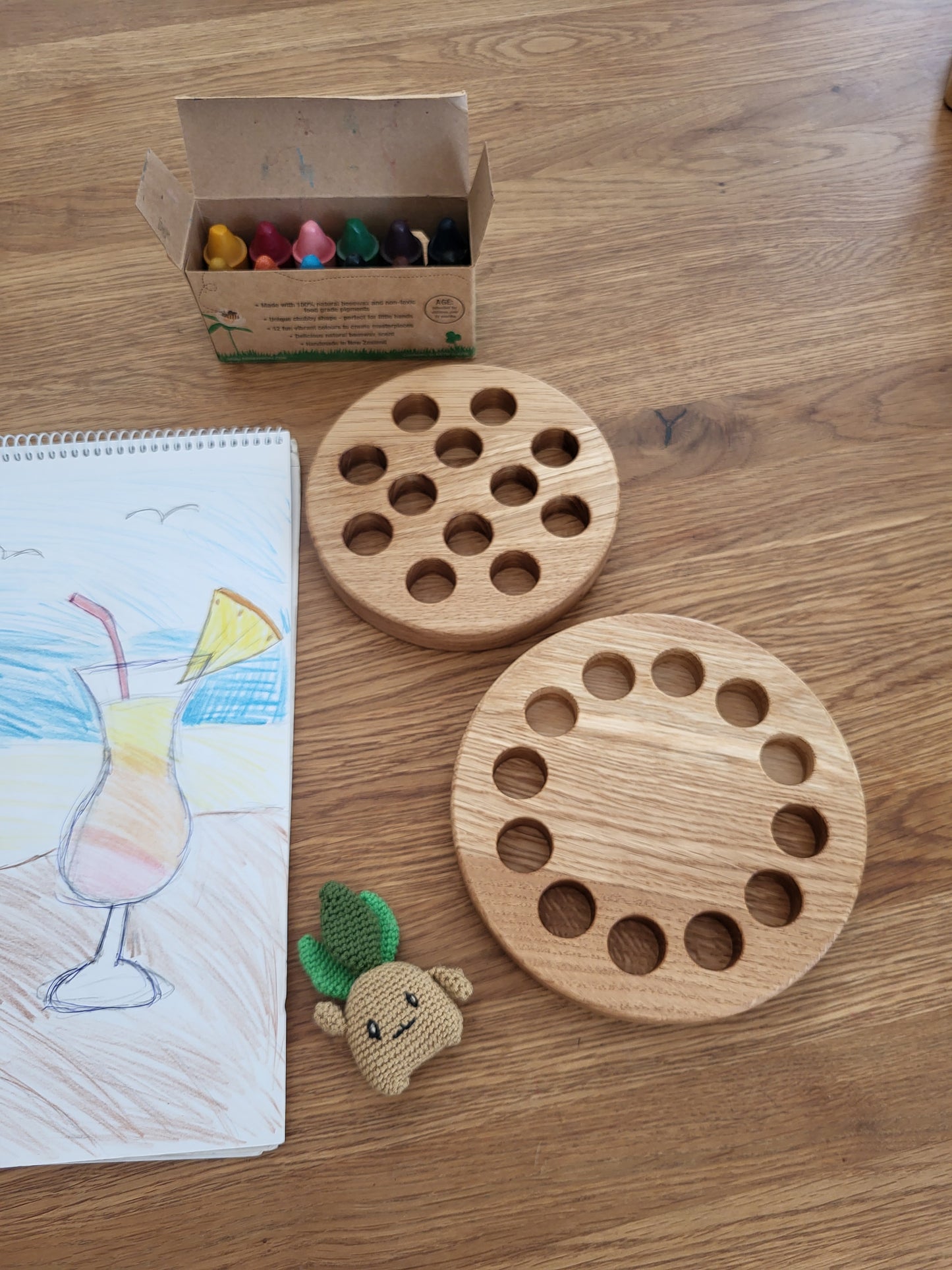 Range-crayons pour 12 bâtonnets de cire d'abeille Honey Sticks CRAYONS NON INCLUS