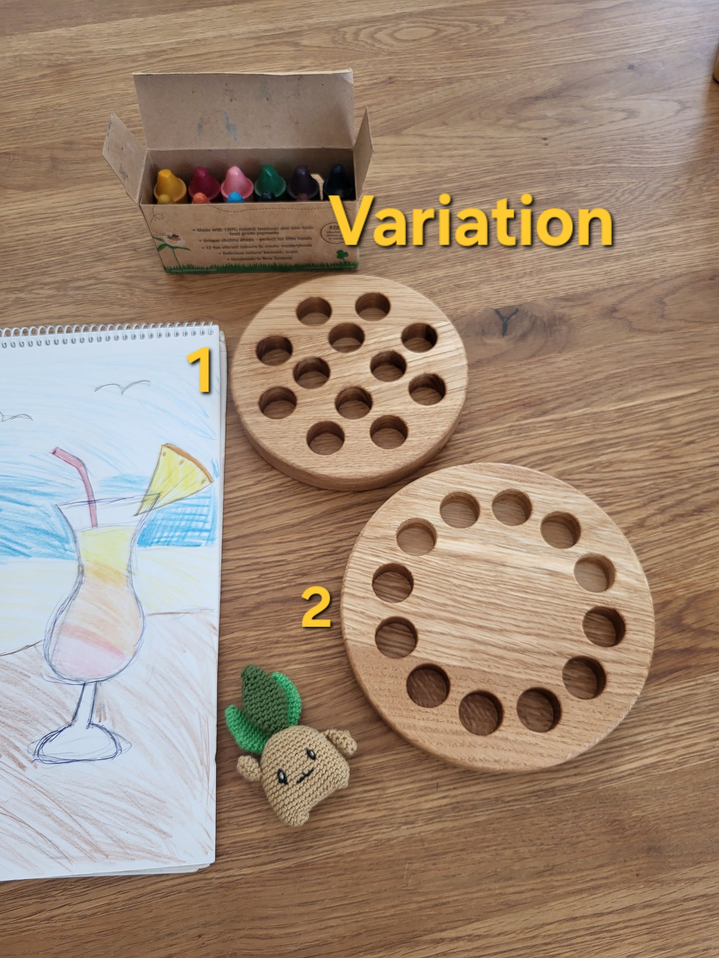 Range-crayons pour 12 bâtonnets de cire d'abeille Honey Sticks CRAYONS NON INCLUS