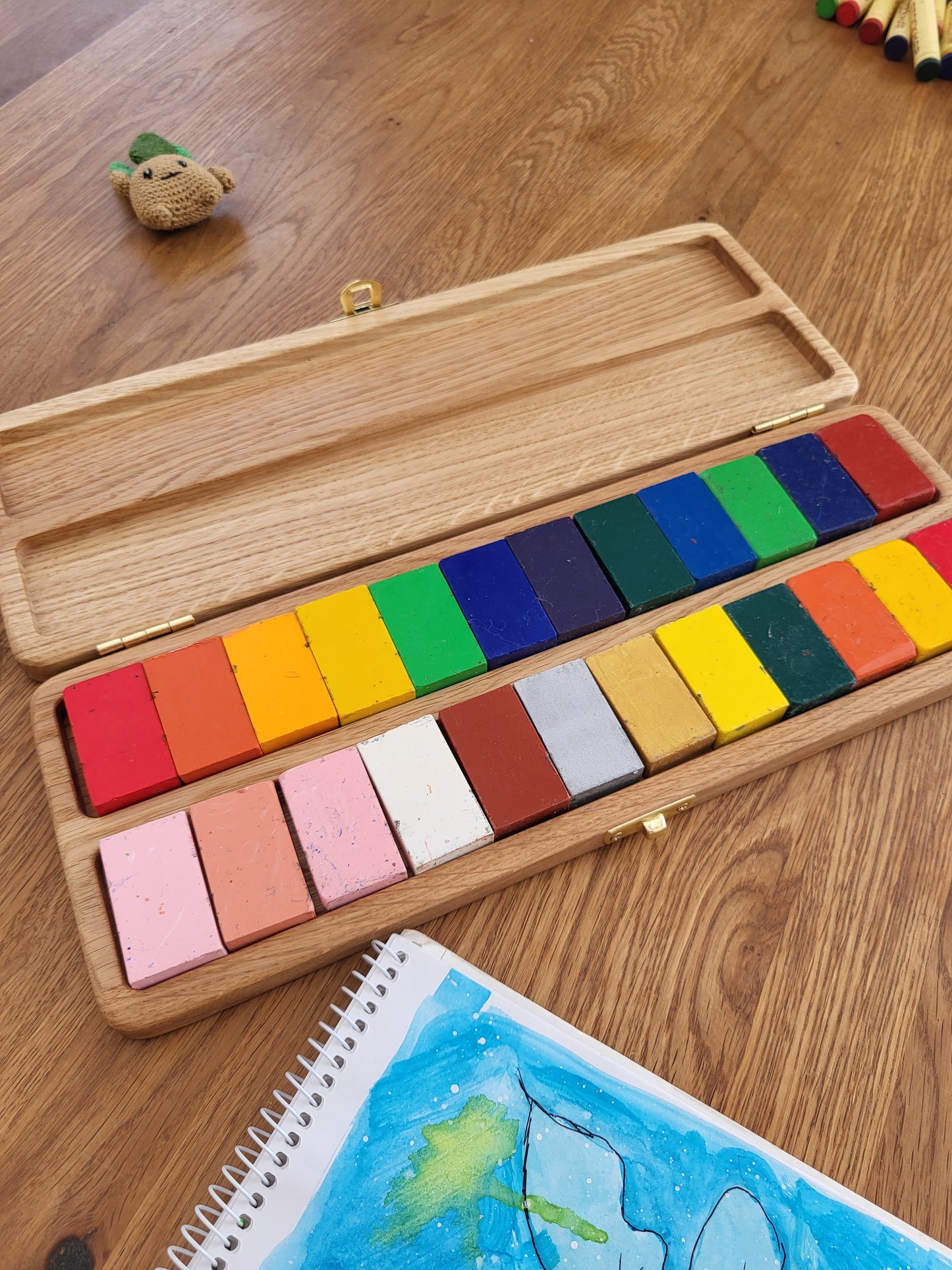 Stockmar crayon holder case for 24 sticks and for 24 blocks