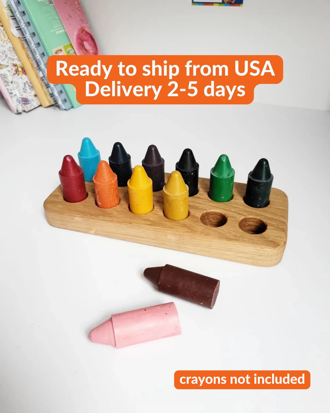 Crayon holder for 12 Honey Sticks crayons CRAYONS NOT INCLUDED