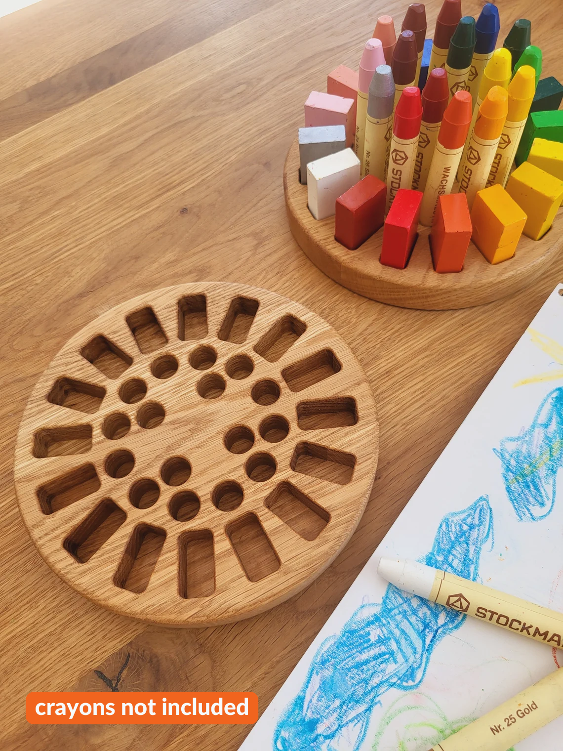 Personalized Stockmar crayon holder CRAYONS NOT INCLUDED