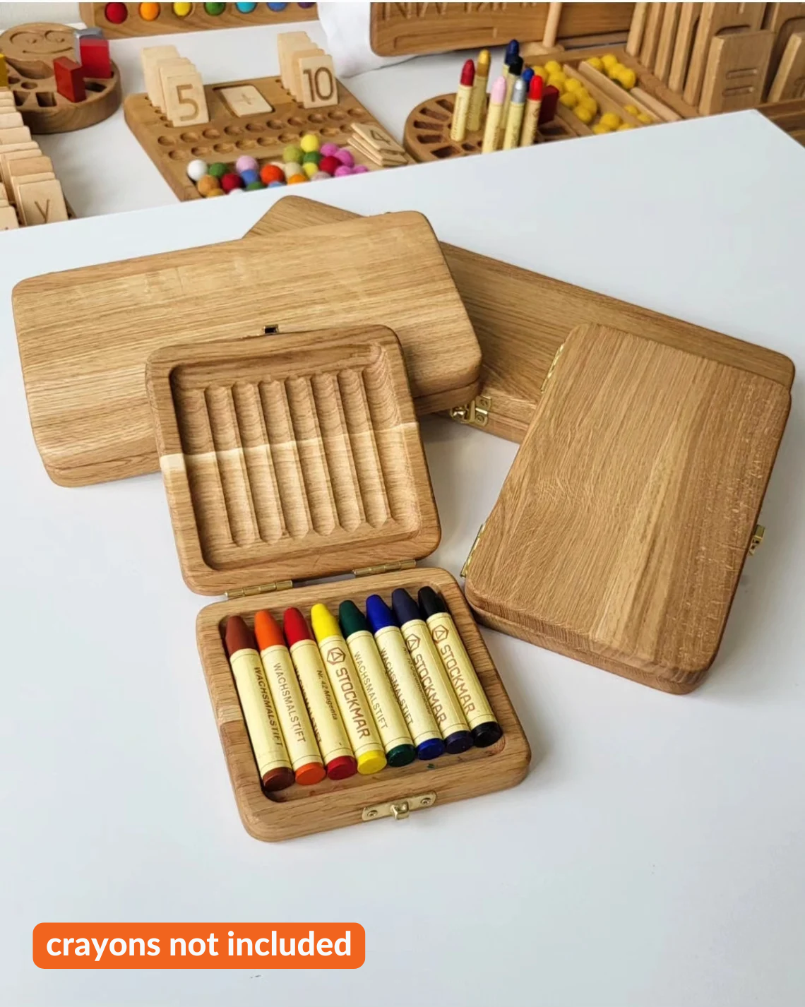 Étui pour 16 bâtonnets et 16 blocs de crayons de cire Stockmar