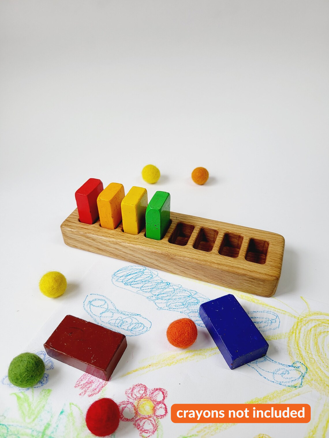 Waldorf Rectangular Crayon holder for Stockmar 12 Blocks only