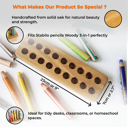Stabilo Stiftehalter für 18 Holzstifte 3 in 1, ohne Stifte