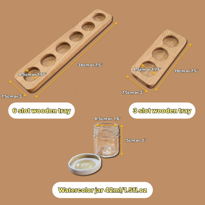 Farbtopfhalter, gerade Form, für 3 oder 6 Gläser