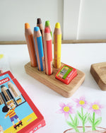 Load image into Gallery viewer, Stabilo pencil holder with place for sharpener for 6 woody pencils 3 in 1, without pencils
