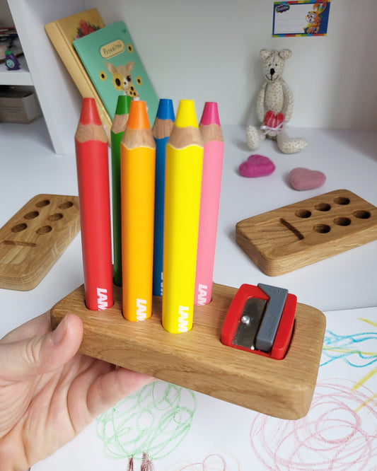 Pencil holder for Lamy pencils 3Plus with place for sharpener