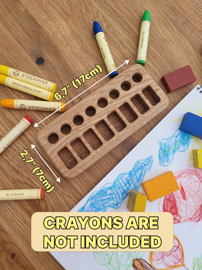 Waldorf Crayon holder for Stockmar 8 Blocks and 8 Sticks CRAYONS NOT INCLUDED