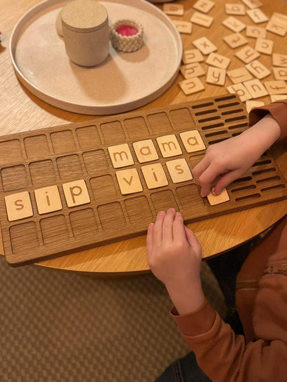 Dutch big board with lowercase letters cards