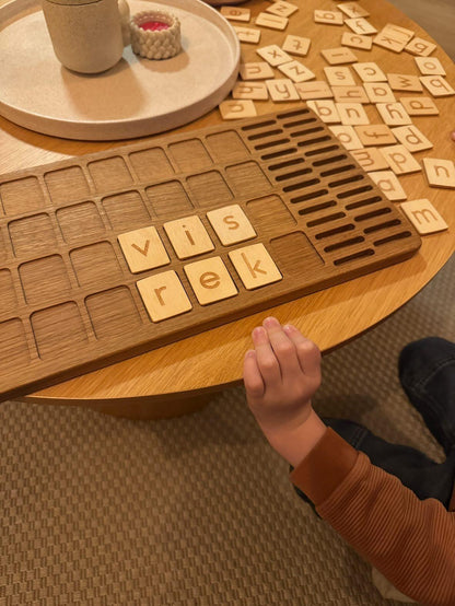 Dutch big board with lowercase letters cards