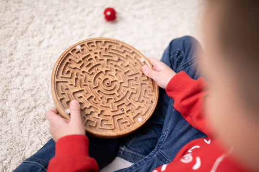 Wooden labyrinth game 15 cm or 20 cm