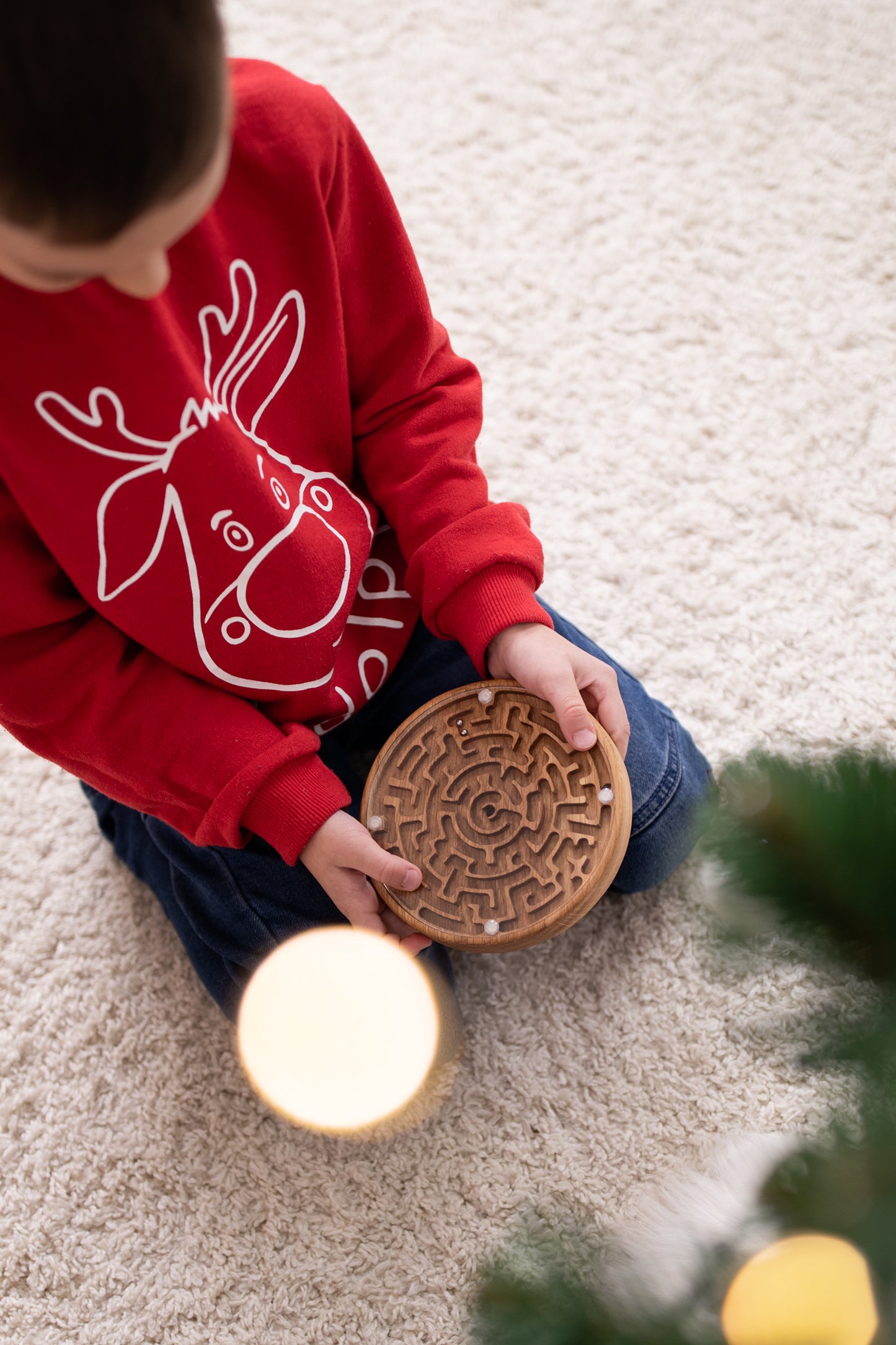 Wooden labyrinth game 15 cm or 20 cm