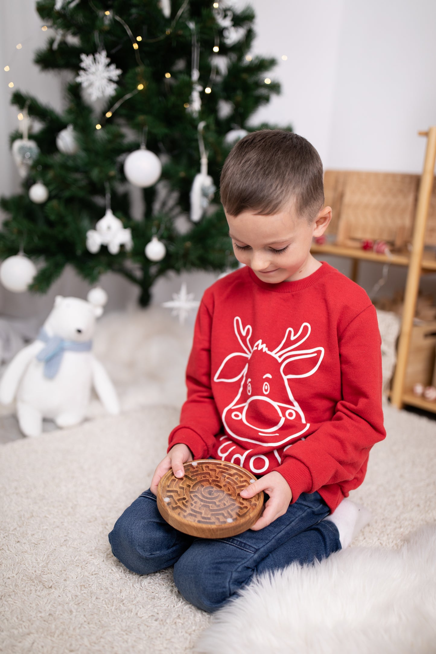 Wooden labyrinth game 15 cm or 20 cm