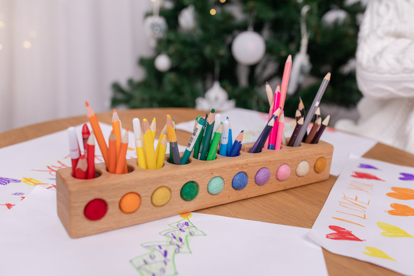 Montessori coloured pencil holder (different variations)