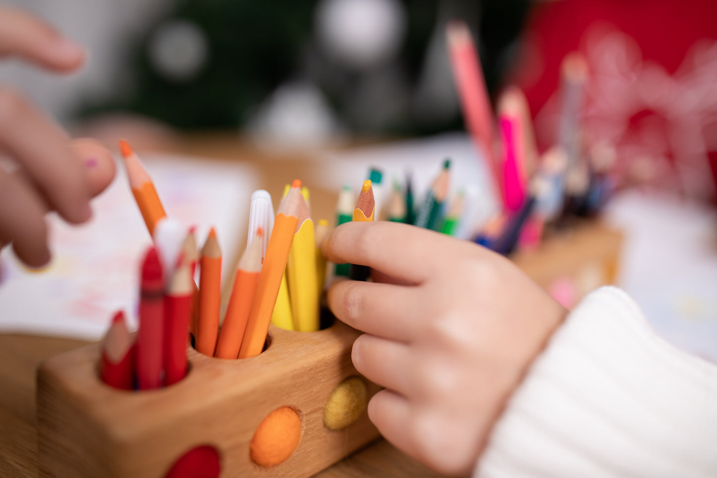 Montessori coloured pencil holder (different variations)