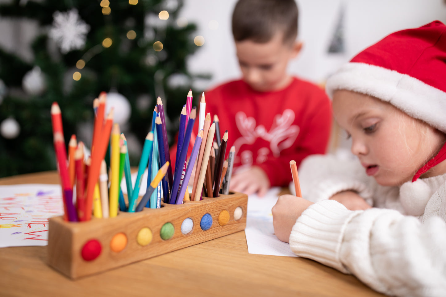 Montessori coloured pencil holder (different variations)