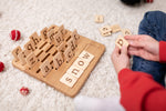Load image into Gallery viewer, Montessori Alphabet wooden board with lowercase English cards
