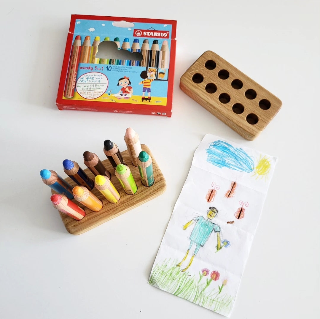 Stabilo pencil holder for 10 woody pencils 3 in 1, without pencils