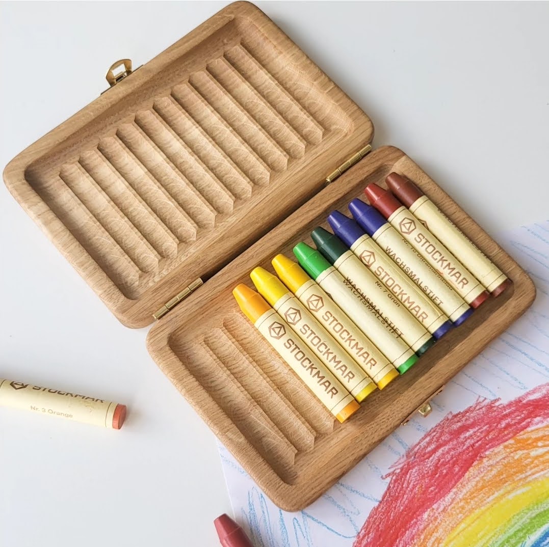 Crayon case for 12 Stockmar sticks