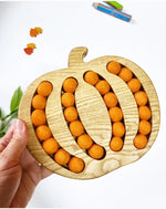 Load image into Gallery viewer, Halloween gift, wooden pumpkin tray
