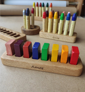 Personalized Stockmar crayon holder without crayons