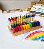 Load image into Gallery viewer, Stockmar crayon holder for 24 blocks and 24 sticks rectangular
