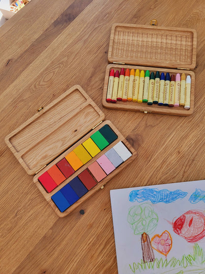 Crayon case for Stockmar sticks and blocks, different variations CRAYONS NOT INCLUDED