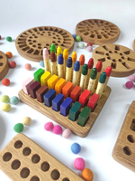 Load image into Gallery viewer, Waldorf Crayon holder for Stockmar 16 Blocks and 16 Sticks, RECTANGULAR, without crayons
