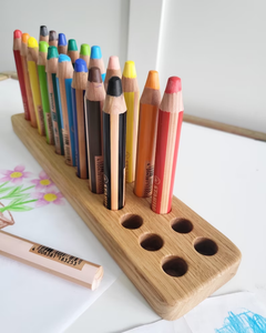 Pencil holder for 24 Stabilo woody 3 in 1 pencils, without pencils