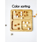 Load image into Gallery viewer, Montessori sorting tray with number cards 1-20
