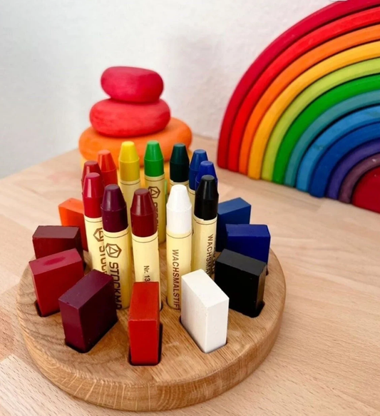 Wooden Stockmar crayon holder