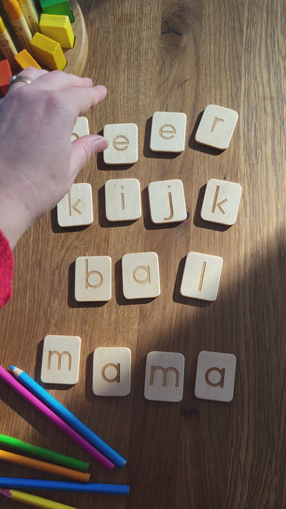 Dutch lowercase letters cards