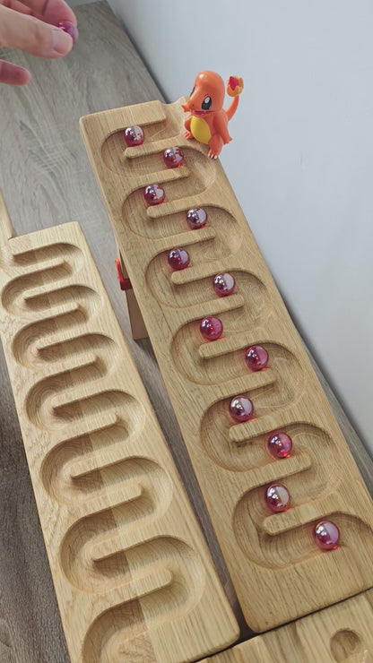 Marble run track maze labyrinth
