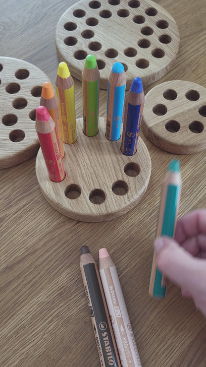 Stabilo Woody 3-in-1 Pencil Holder in round shape