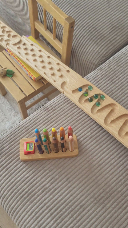 Murmelbahn-Set aus Holz