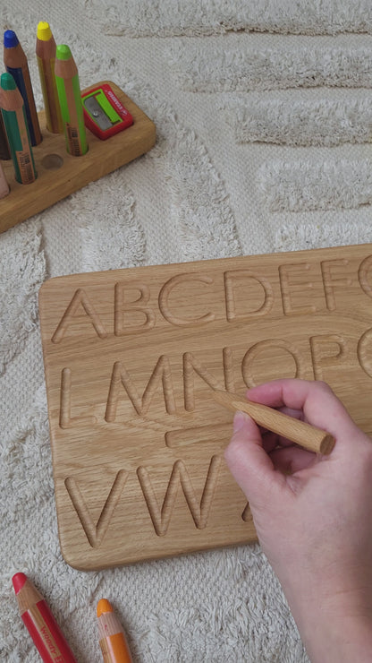 Wendetafel mit deutschem Alphabet