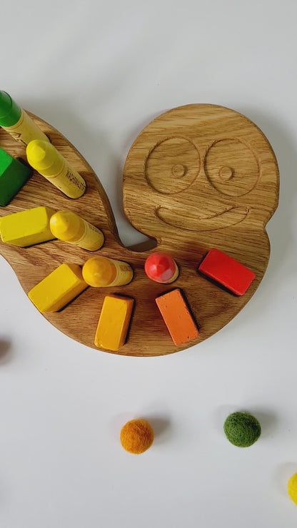 Waldorf crayon holder for Stockmar 12 blocks and 12 sticks