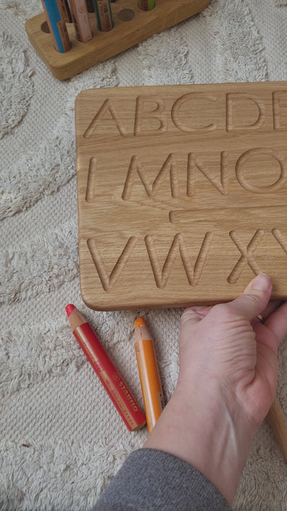 Wendetafel mit deutschem Alphabet