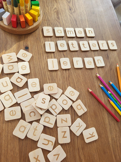 Dutch lowercase letters cards