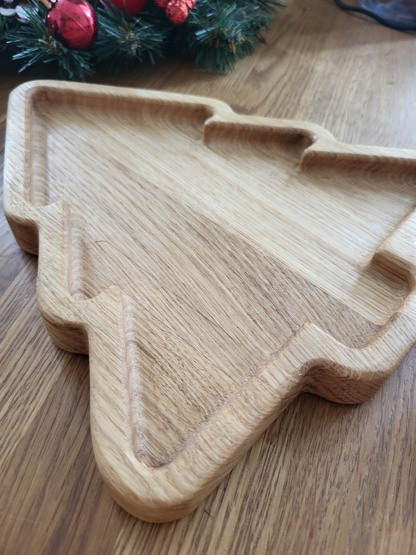 Christmas tree wooden trays